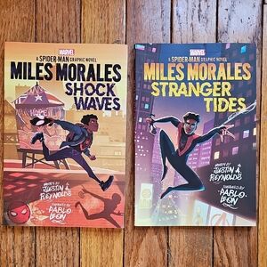Marvel Miles Morales Graphic Novels Shock Waves & Stranger Tides Paperback Books